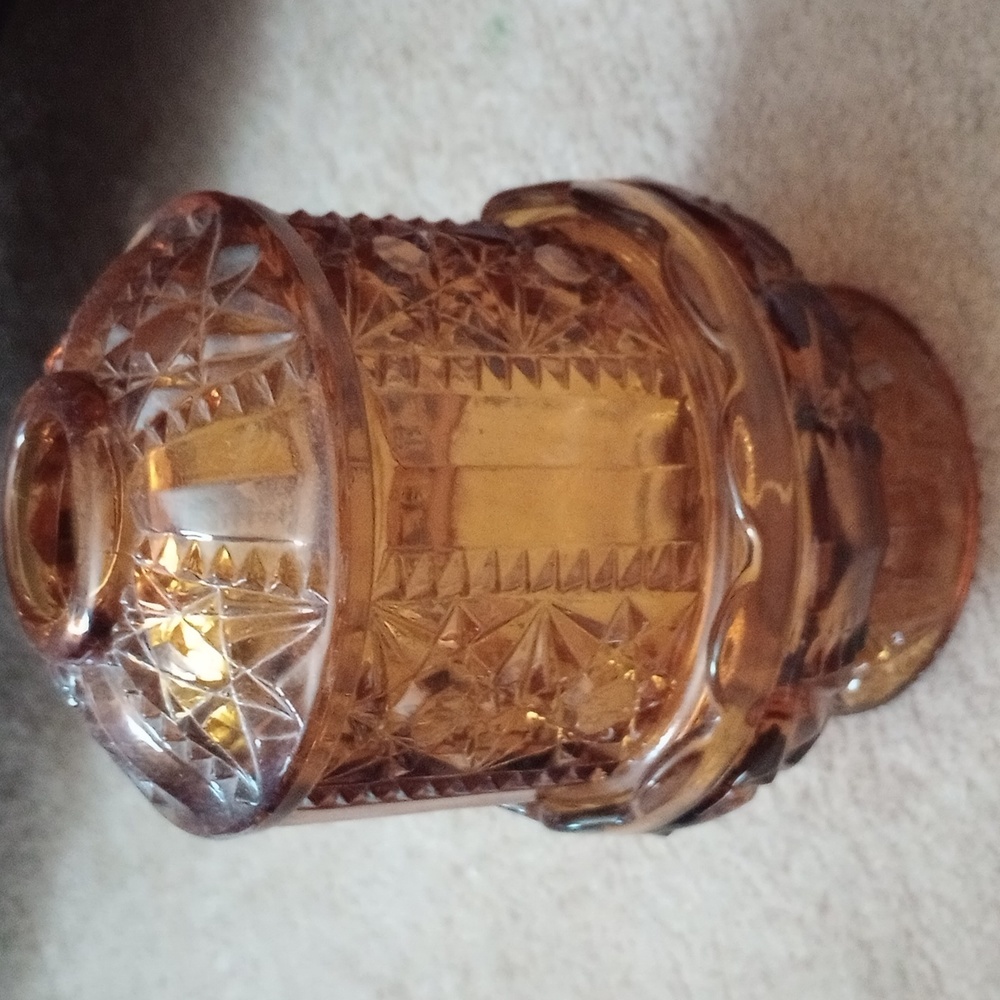 Vintage Amber Fairy Lamp